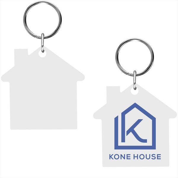 KH20104 Acrylic House Key Tag With Full Color Custom Imprint